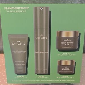 Origins Gift Set Plantscription Youthful Essentials 4pc Set New In Gift Box